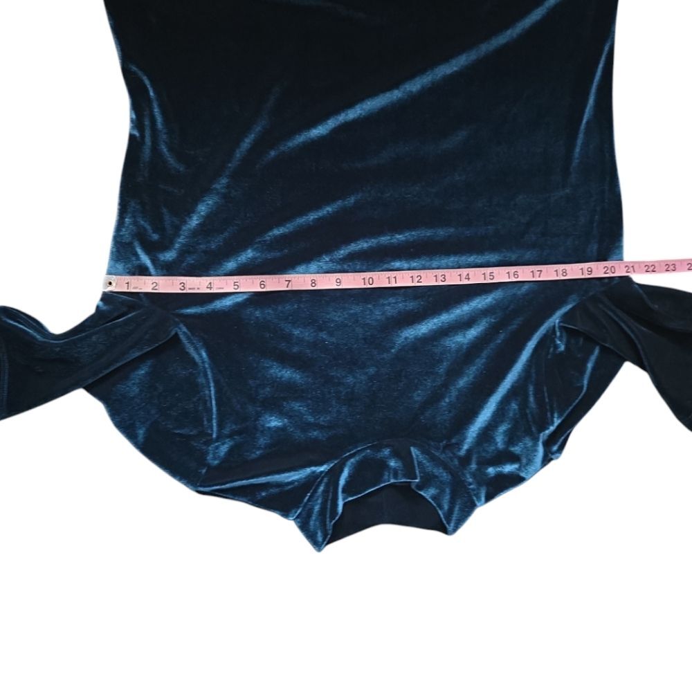 BANANA REPUBLIC Teal Velvet Top - Picture 7 of 7